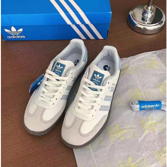 （ของแท้ 100 %）💯adidas originals Samba OG ID2055 สีเบจฟ้า