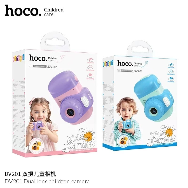HOCO DV201 กล้องถ่ายรูป กล้องถ่ายรูปดิจิตอลสำหรับเด็ก ถ่ายได้จริง FULL HD 1080p Camera for kids