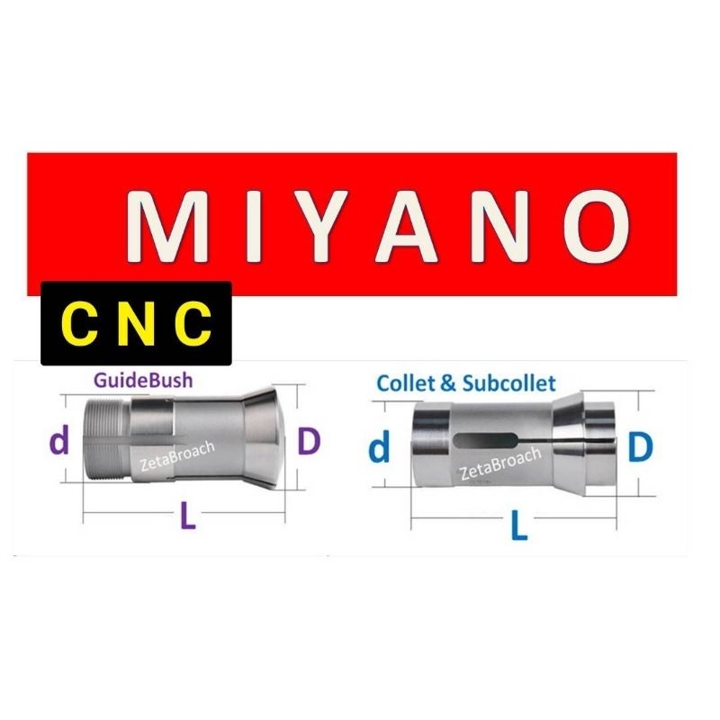 MIYANO คอลเลท collet guide bush cnc คาร์ไบ ไกบุช