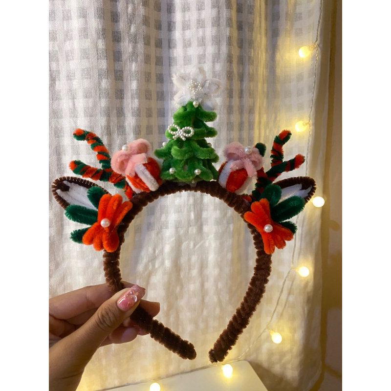 กิ๊บคริสต์มาส กิ๊บปีใหม่ ที่คาดผม จากลวดกำมะหยี่ น่ารักมากก