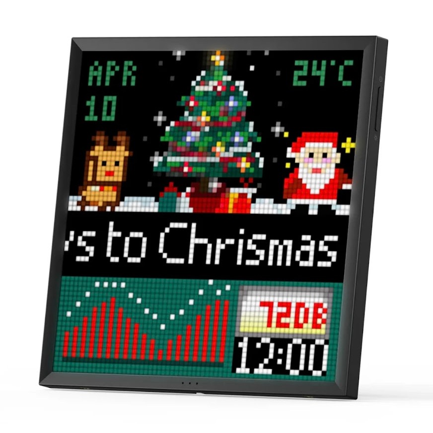 2025 Pixoo 64 WiFi 64X64 แผง LED สําหรับการตกแต่งห้องเล่นเกม Pixel Art Display WiFi Cloud กรอบดิจิตอลพร้อมการควบคุม APP