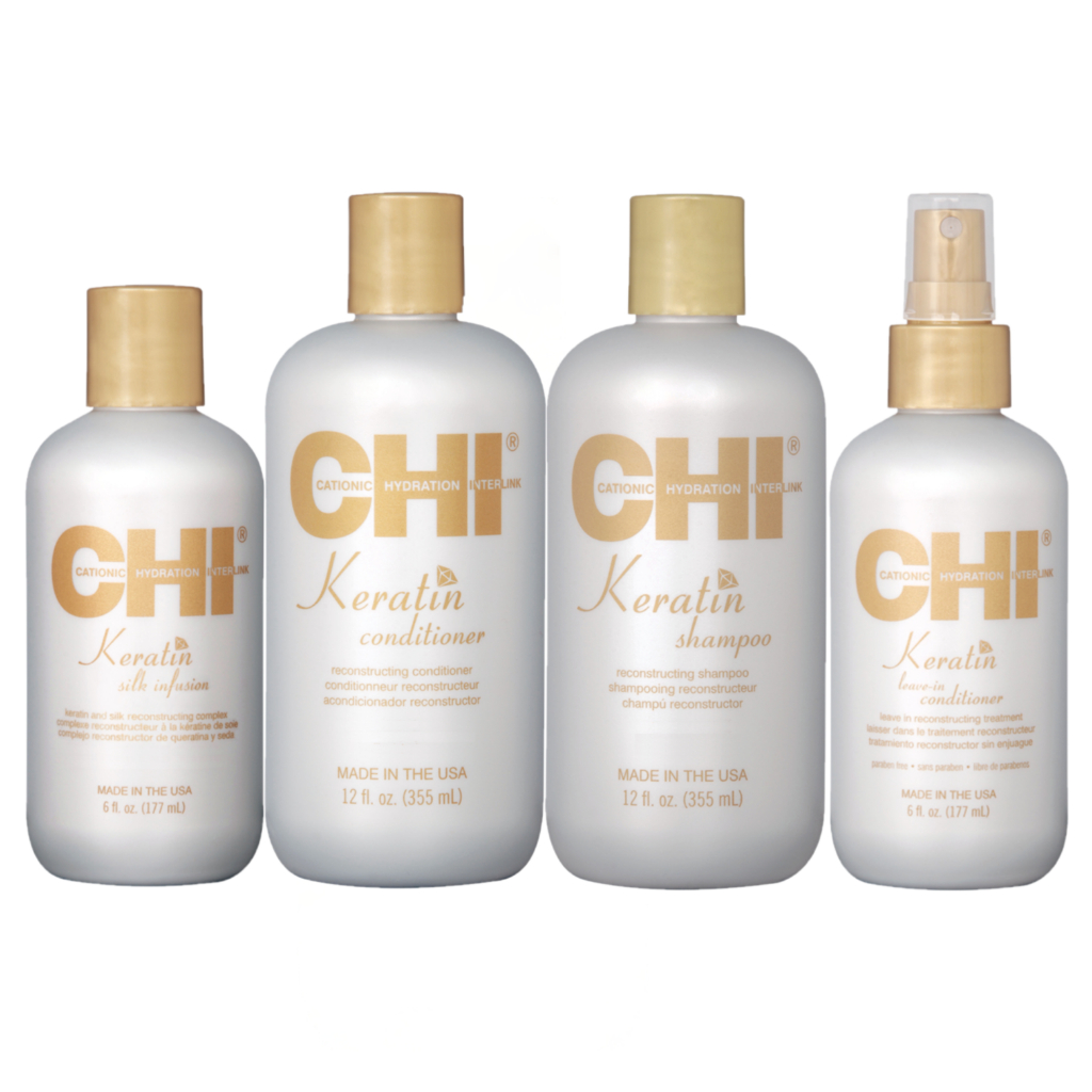 CHI Keratin Shampoo /Conditioner /Silk Infusion ผลิตภัณฑ์เติมเคราตินแก่เส้นผม ทำเคมีซ้ำซ้อน