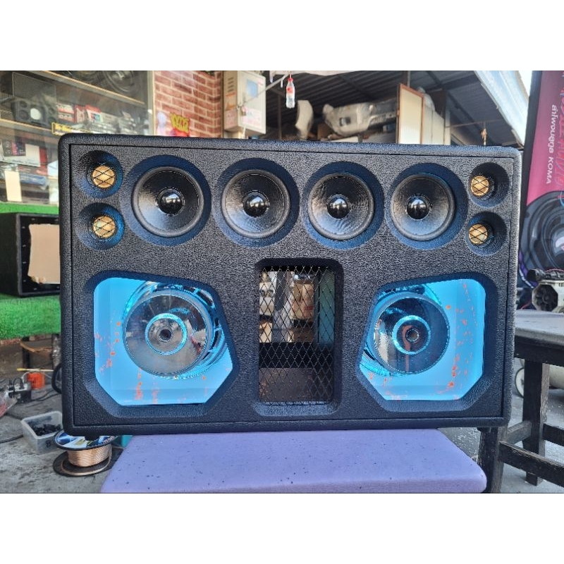 ลำโพงบลูทูธ6.5"คู่/8"คู่กำลังขับ540wแอมป์โมLกลาง4"2คู่แหลม2"2คู่แบต6S19v.15A.