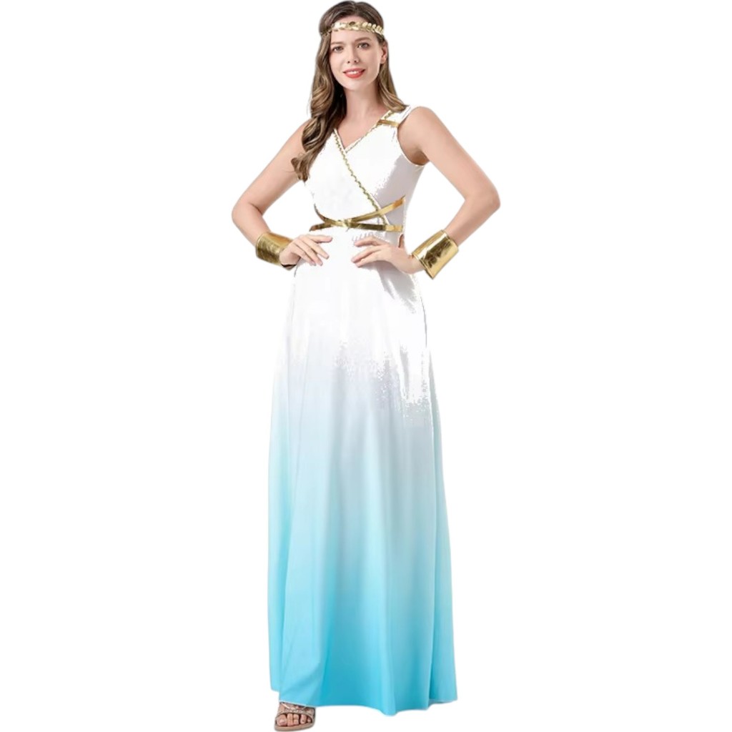 NEW8762 ชุดเทพกรีก Greek goddess costume, Greek Halloween Costume ด่วนมีส่งGrabค่า
