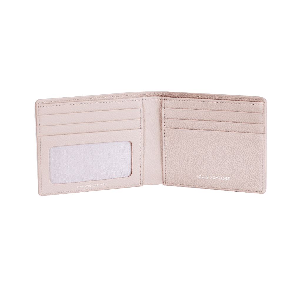 Louis Fontaine กระเป๋าสตางค์พับสั้น รุ่น FLARE - สีครีม
