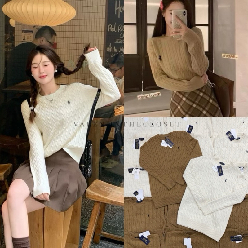 RL Polo Cardigan เสื้อคลุมไหมพรมคาดิแกน ดีเทลปักโลโก้ม้า สีใหม่ละมุนฟีลมาก