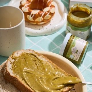 เนยถั่วคลีน เนยถั่วพิสตาชิโอ100% รสออริจินัล เนื้อละเอียด Pistachio butter ไม่ใส่น้ำตาล