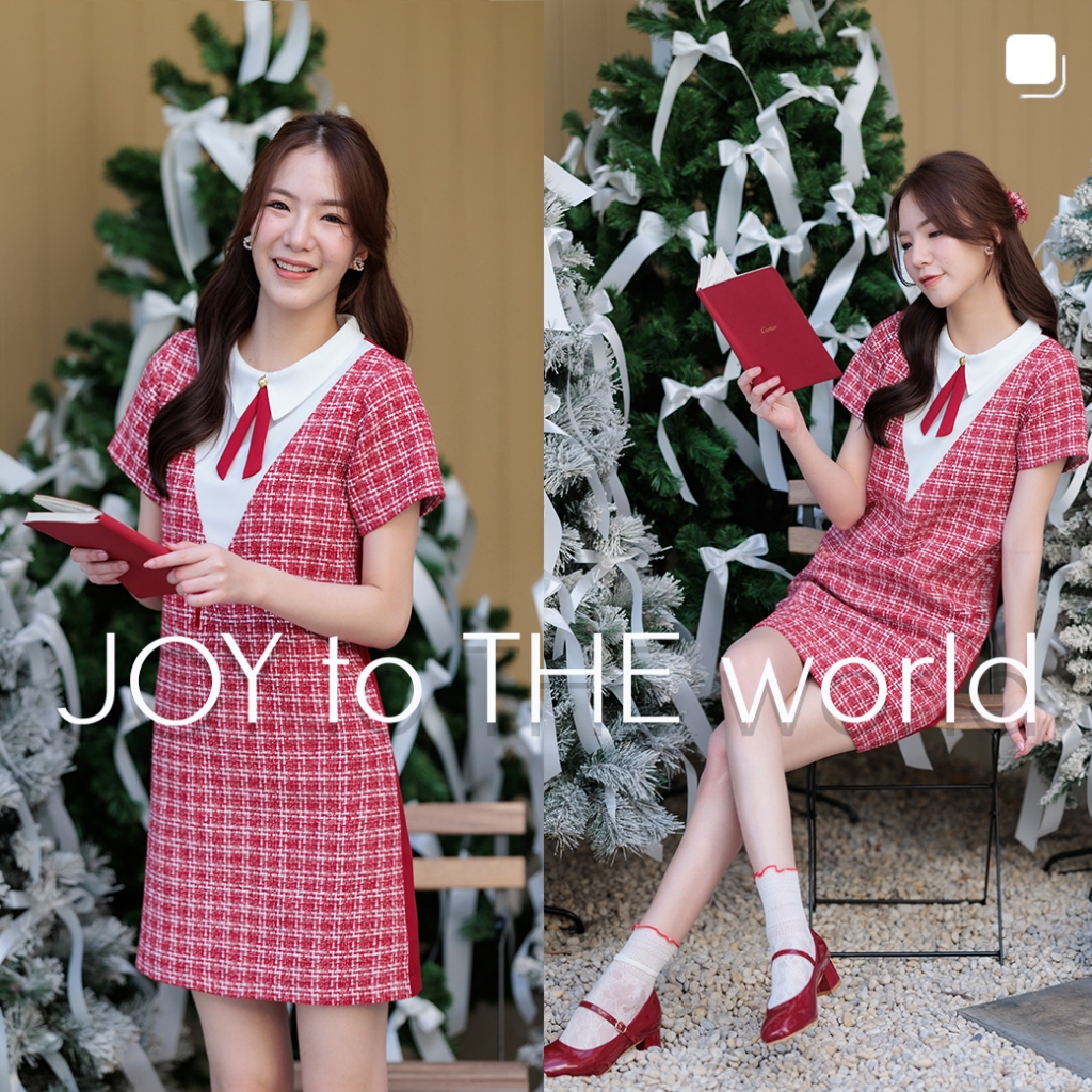 LAST LOT: JOY TO THE WORLD' dress **จัดส่งรอบสุดท้ายทันx'mas 16.12.2024