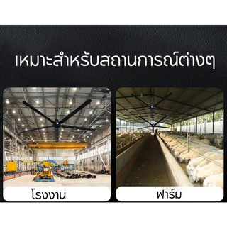 100 นิ้ว พัดลมเพดานยักษ์ พัดลมแขวนเพดาน 2.5M พัดลมเพดานขนาดใหญ่ สำหรับใช้งานในโกดังและโรงงาน พัดลมเพดานใหญ่