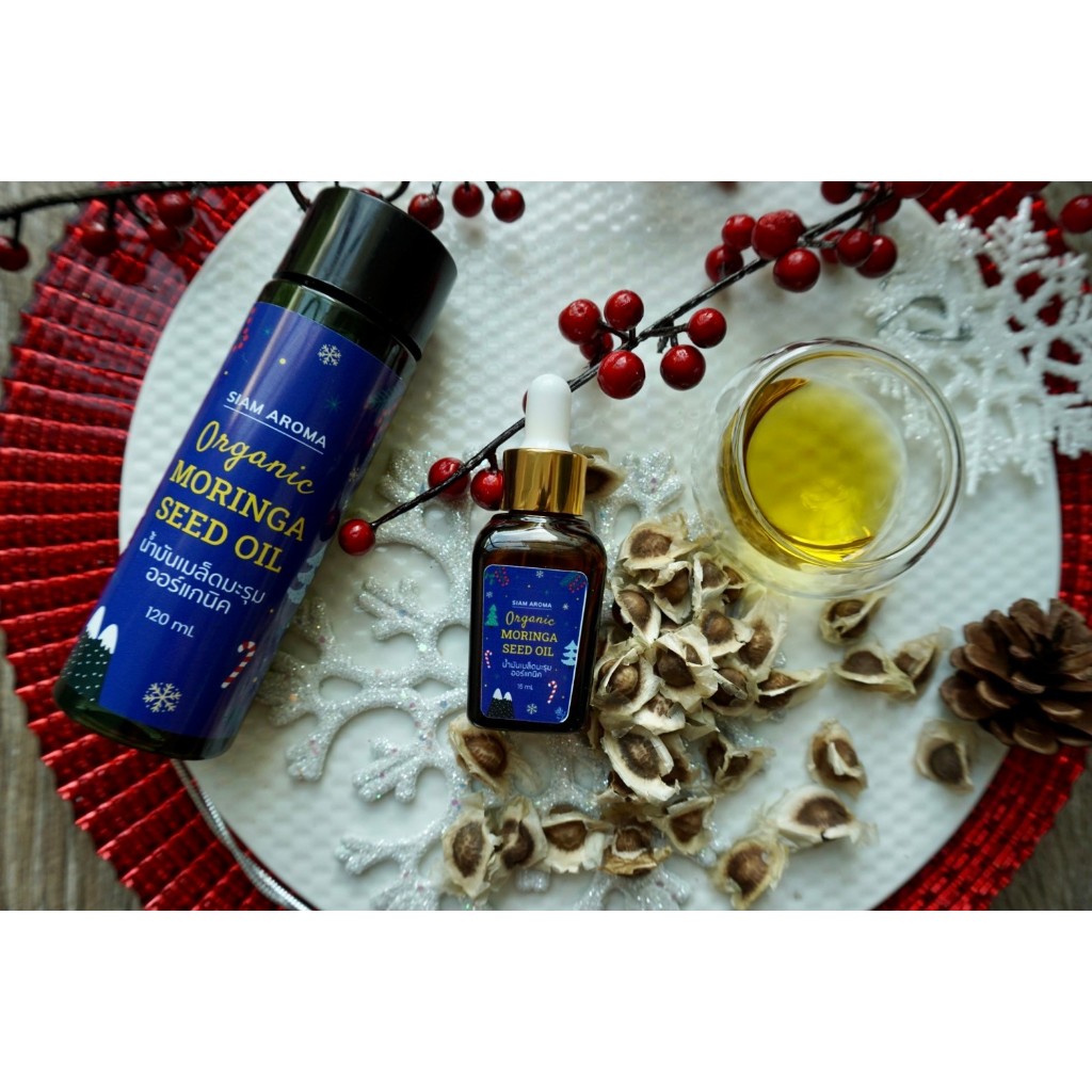 Siam Aroma น้ำมันมะรุมออร์แกนิค100% 15ml Organic moringa oil By Siam Aroma Organic Farm สยามอโรมา