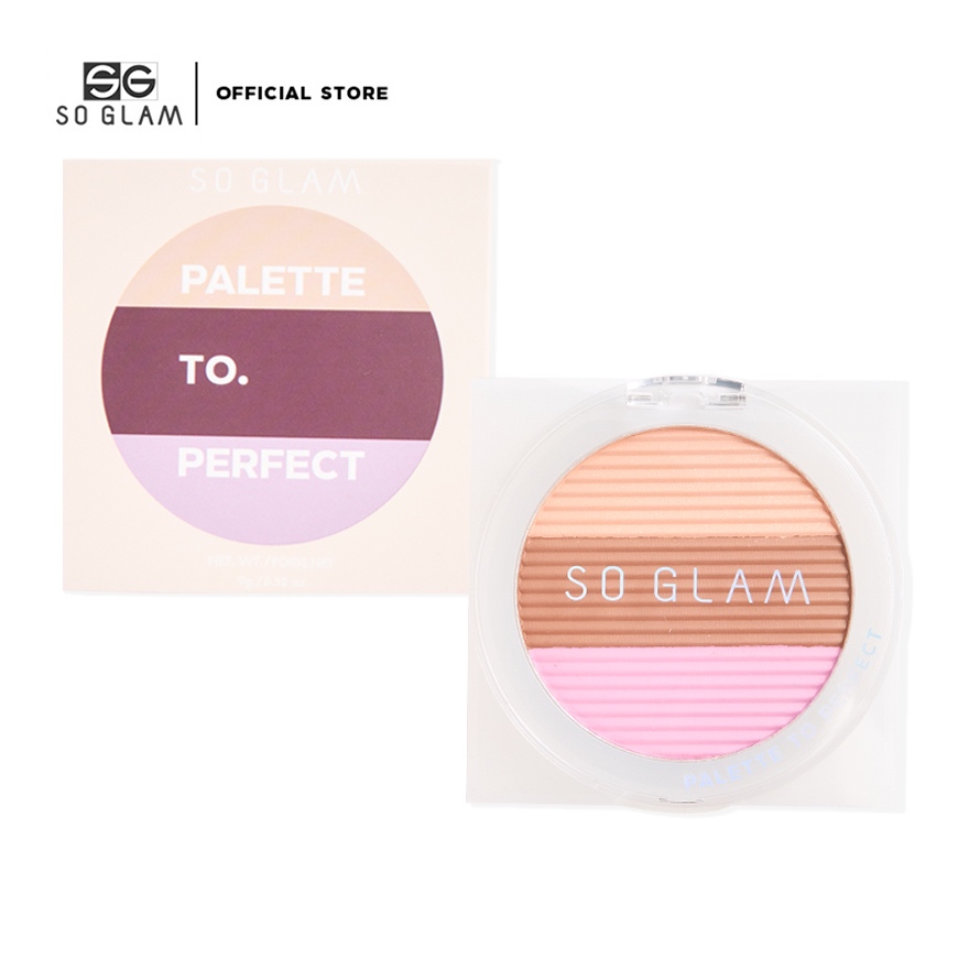 SO GLAM PALETTE TO PERFECT 002 LILAC DREAM โซ แกลม พาเลท ทู เพอร์เฟค 002