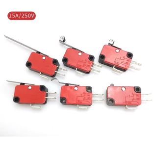 ไมโครสวิตซ์ มีก้าน มีล้อ ไม่มีก้านไมโครสวิตช์ V-15 micro switch ไมโครสวิทซ์ V-151-1C25 V-152 V-153 V-154 V-155 V-156