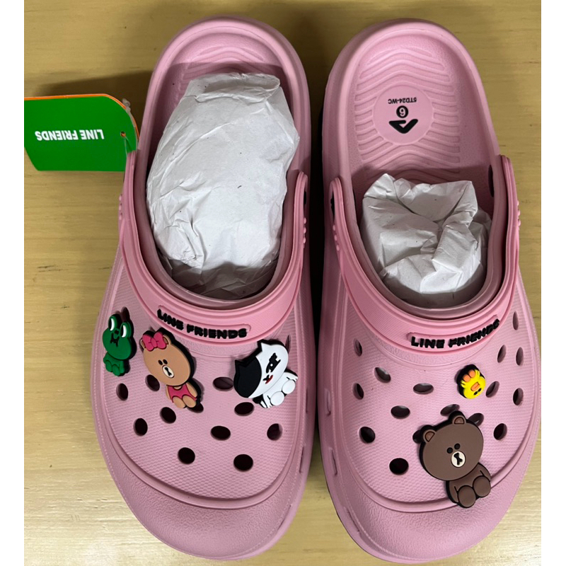 รองเท้า adda line friends เบอร์ 6 แถมพวงกุญแจ