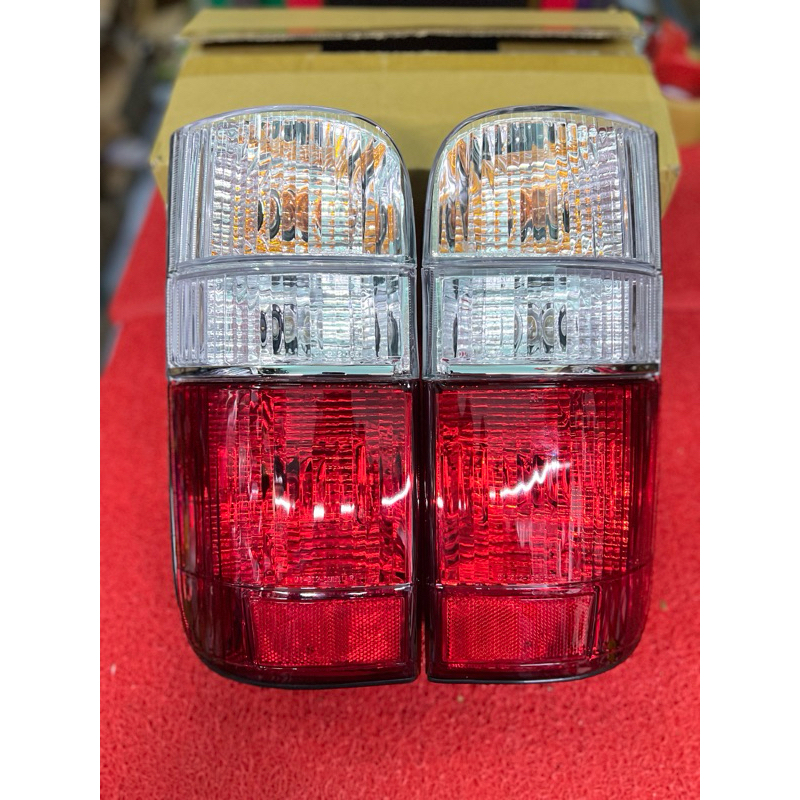DEPO ไฟท้าย​ ไฟท้าย​แต่ง​ รถตู้หัวจรวดTOYOTA​ HIACE​ LH112 LH125​​ รถตู้​ หัวจรวด​ ลายเพชร