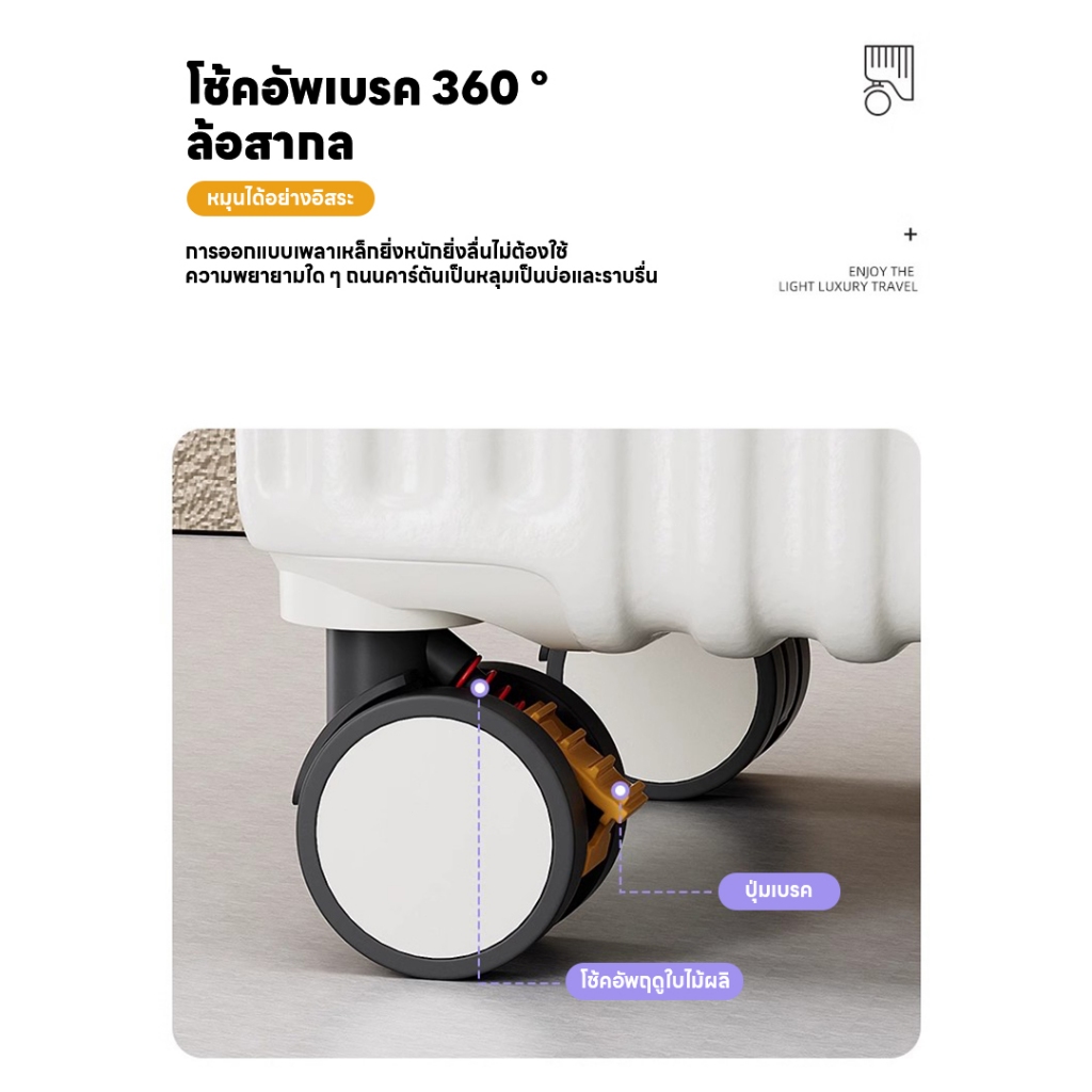 กระเป๋าเดินทางอเนกประสงค์ ช่องชาร์จ USB ที่วางแก้ว กระเป๋าเดินทางขนาด 20 นิ้ว แข็งแรงทนทาน