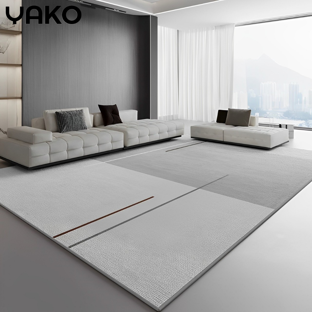 YAKO พรมปูพื้น พรมปูพื้นห้องนอน พรมปูพื้นห้องรับแขก พรมปูพื้นบ้าน 120cmx160cm มีให้เลือกหลายสี