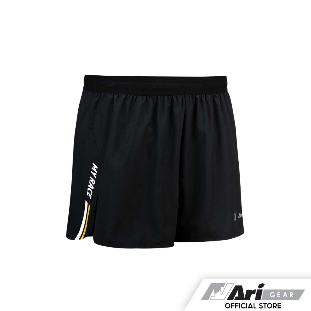 WAKINGBEE X ARI MEN'S DASH 3" RUNNING SHORTS - BLACK (AAP2774-01) กางเกงวิ่งขาสั้น ผู้ชาย 3 นิ้ว WAKINGBEE X ARI สีดำ