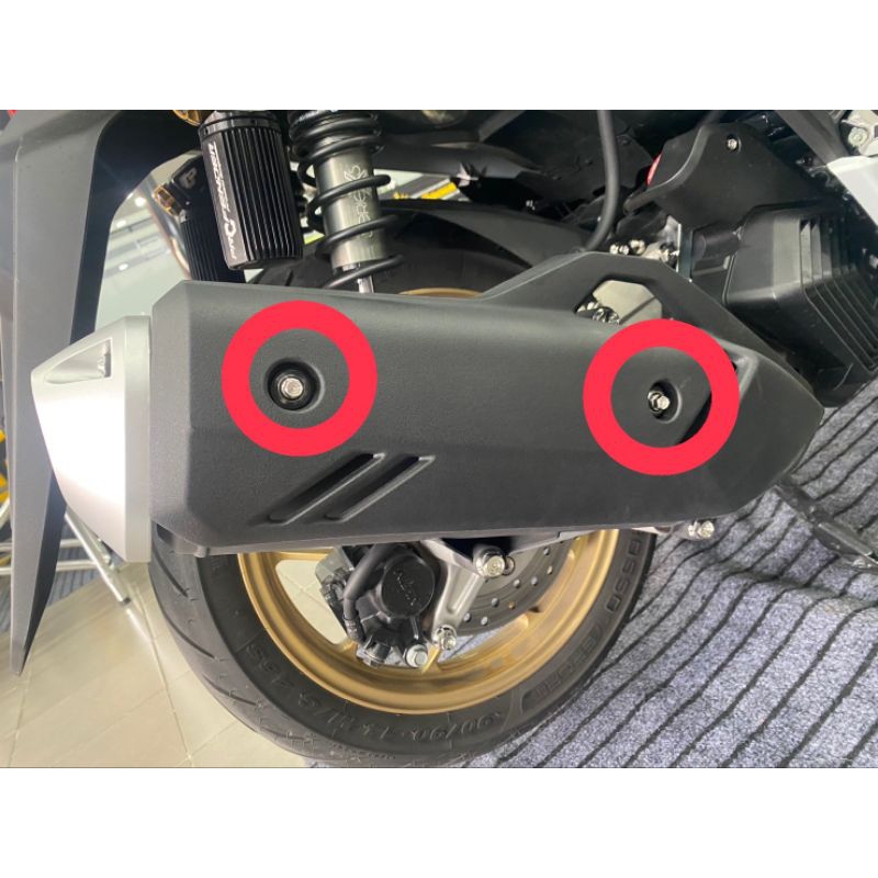 น๊อตฝากันร้อน2+ปลายท่อ3-รุ่น PCX 160-150(ชุด 5 ตัว) สแตนเลส สีทอง-เงิน-ไทเท ราคา ถูกที่สุด ดีลบีเคเค แกลเลอรีภาพที่ 7