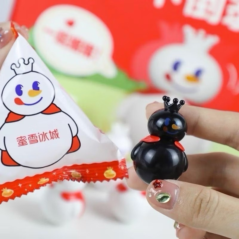 ถุงสุ่มตุ๊กตาล้มลุก Mixue  ไม่แกะซอง #mixue