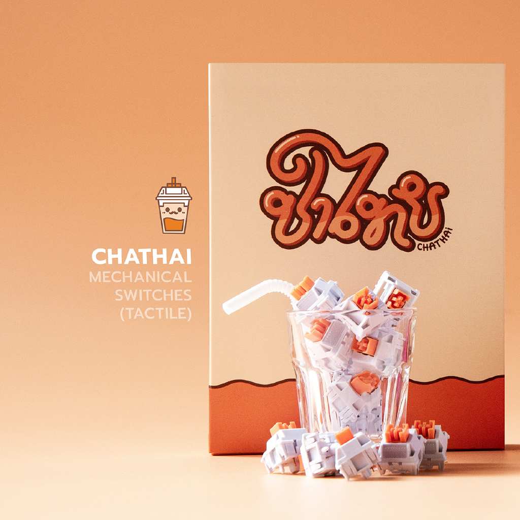 Loga Nomyen / Chathai / Nomsod 35 Mechanical Switches สวิตช์คีย์บอร์ด ชาไทย นมเย็น และนมสด