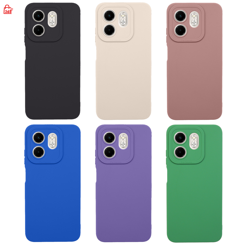 เคส สำหรับ Infinix Smart 9 เคสซิลิโคนนิ่ม กันกล้อง TPU สีพื้น