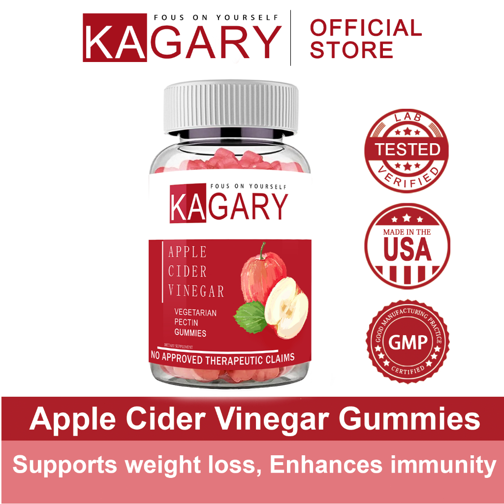 Kagary Apple Cider Vinegar Gummy Detox slimming แอปเปิ้ลไซเดอร์แบบเม็ด เร่งเผาผลาญ ลดความอยากอาหาร
