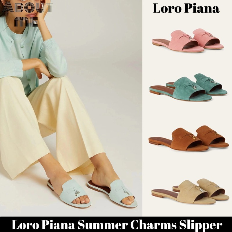 Loro Piana Summer Charms Slipper รองเท้าแตะผู้หญิง Loro Piana shoe