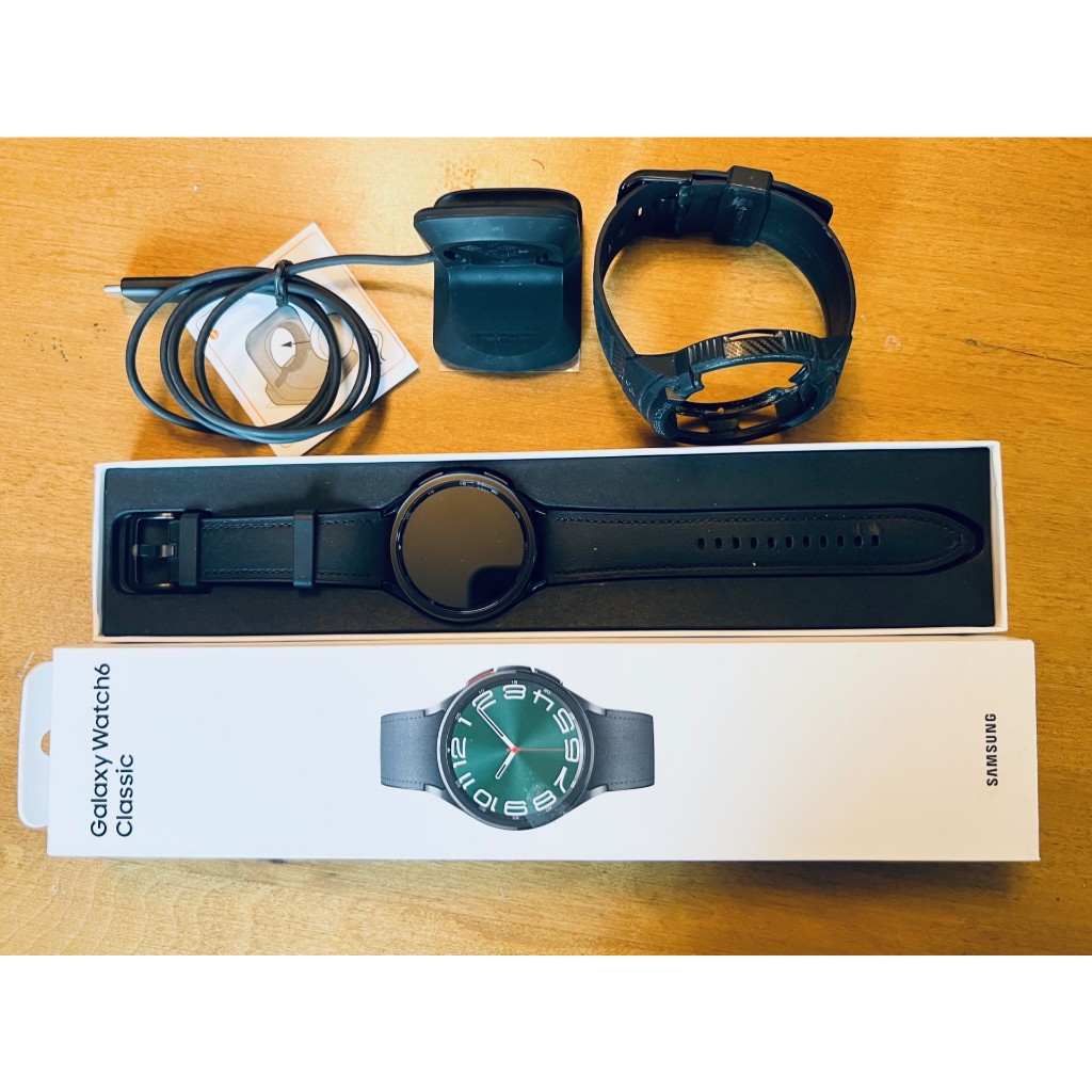 Samsung Galaxy Watch6 Classic 47mm SM-R960 Black Bluetooth Wifi GPS Slightly Used มือสองสภาพดีมาก ให