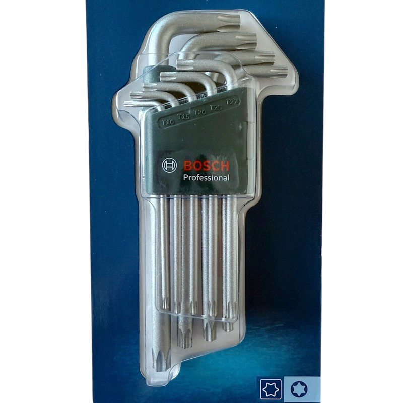 BOSCH บ๊อช ชุดกุญแจขันทอร์ค ประแจหกเหลี่ยม Torx T10-T50 9 รูปที่ 6