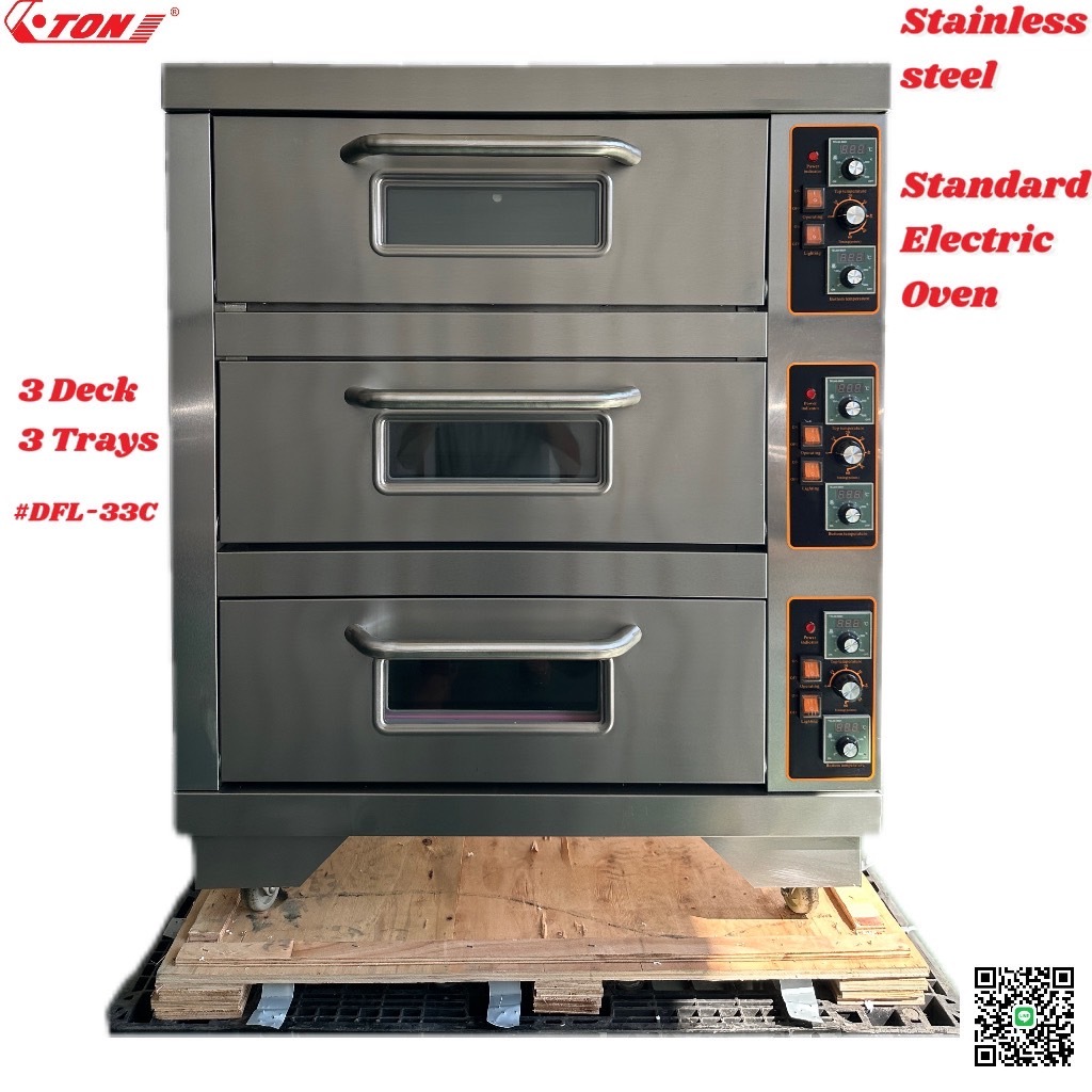 Stainless Steel Standard Electric Oven ( 3 Deck 3 Trays ) > ET-DFL-33C