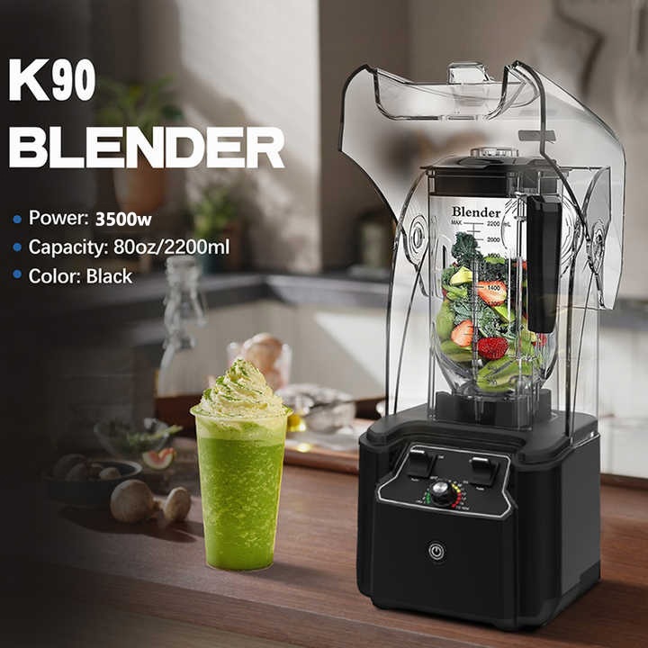 เครื่องปั่นสมูทตี้ 3500 วัตต์ Plus พร้อมกล่องเก็บเสียง โถปั่นความจุ 2.2 ลิตร