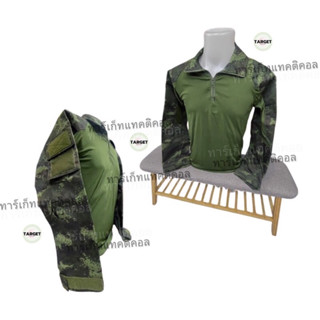 เสื้อคอมแบทเชิ้ต เสื้อเชิ้ตแขนลายพราง เสื้อยืดแขนยาวลายพราง …