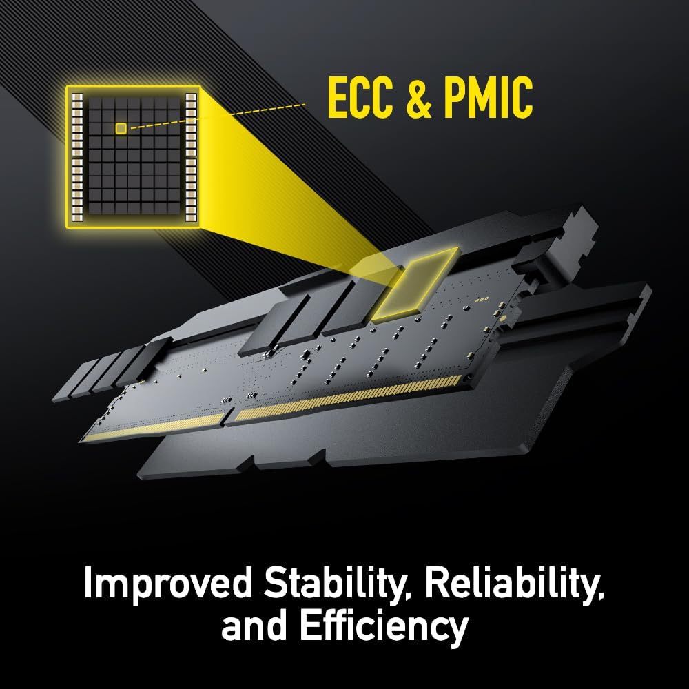 แรมพีซี LEXAR THOR OC BLACK DDR5 6000 U-DIMM 8GBX2 DUAL PACK (LD5U08G60C38LG-RGD)_5