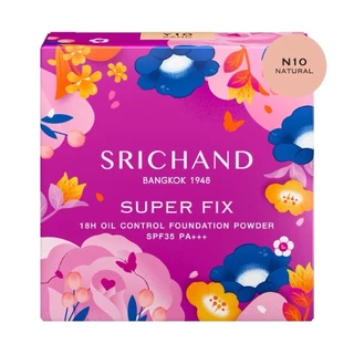 Srichand Super Fix 18H Oil Control Foundation Powder SPF35 PA+++ 6g ศรีจันทร์ แป้งพัฟผสมรองพื้น.