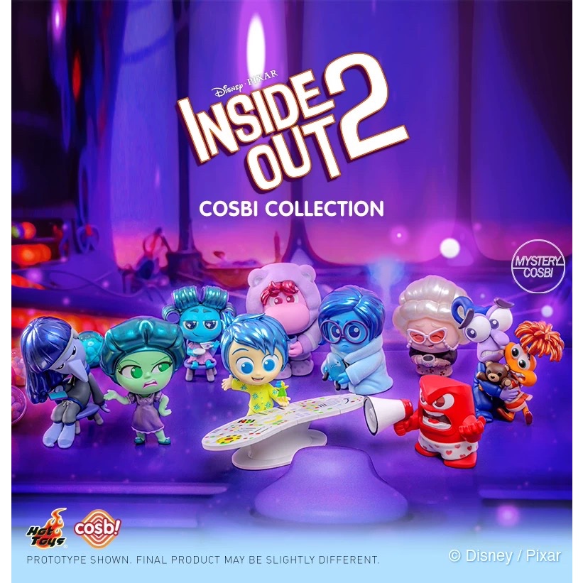 [พร้อมส่ง] Hot Toys Cosbi Inside Out 2 series ลิขสิทธิ์แท้ CosBaby ของสะสม Disney Inside Out Pixar Hottoys