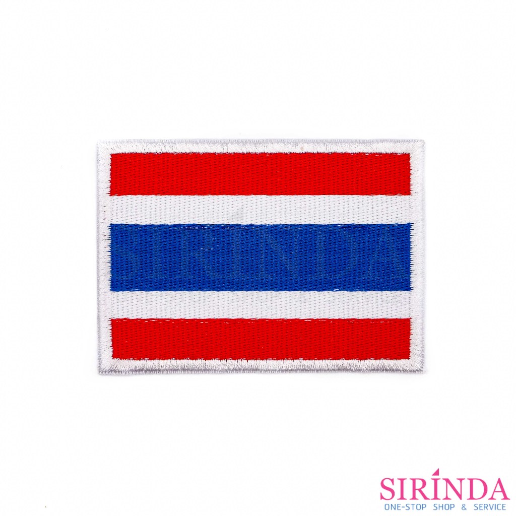 ตัวรีดธงชาติไทย ตัวรีดติดเสื้อ อาร์มปักตกแต่ง DIY EMBROIDERY PATCH (00080537)