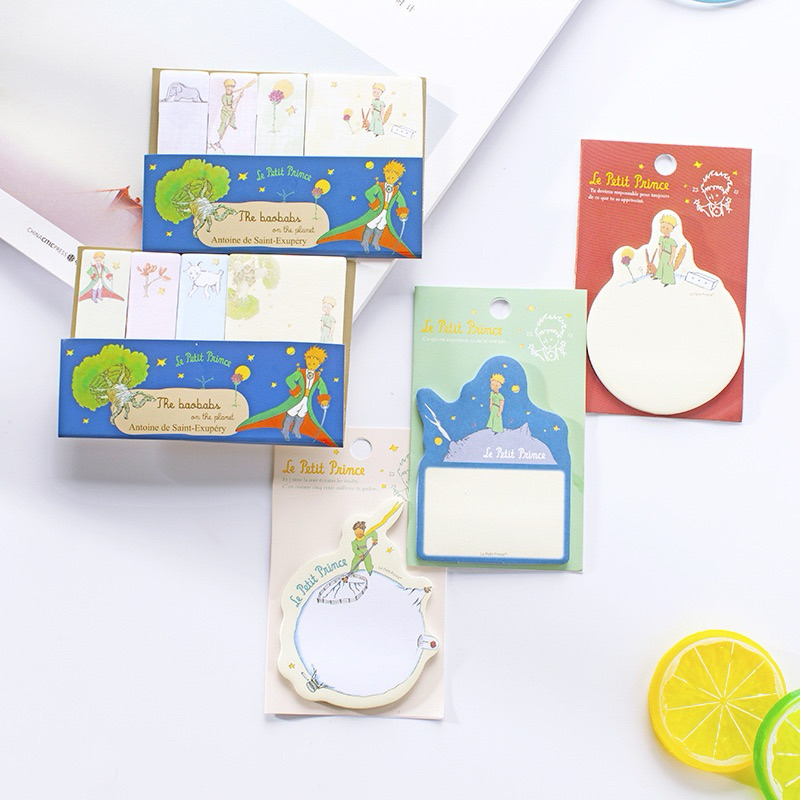 <พร้อมส่ง> โน๊ตกาวกระดาษ 🌹 Le Petit Prince 🦊 เจ้าชายน้อย 30แผ่น 12ลาย โพอิท เครื่องเขียน กระดาษโน๊ต เมมโม memo