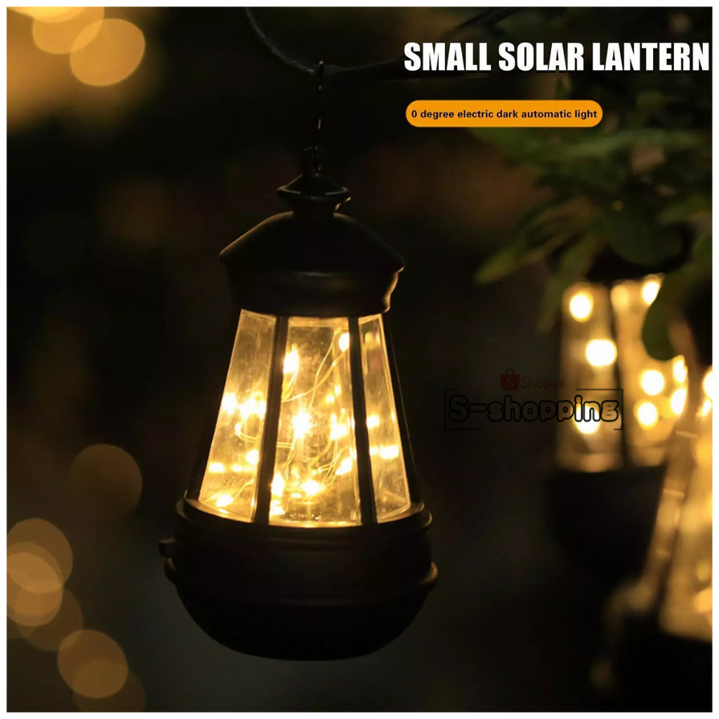 GD-10LED  ไฟเหลือง MINI โคมไฟ โซล่าเซลล์ พลังงานแสงอาทิตย์โซล่าเซลล์   10LED สำหรับตกแต่ง