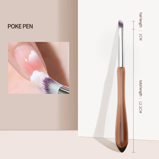Nawoelite เล็บ หัวแปรง สีเพ้นท์ tool แปรงทาเล็บอะคริลิก 12 ชิ้น เครื่องมือทำเล็บมัลติฟังก์ชั่น เครื่องมือทำเล็บมืออาชีพ
