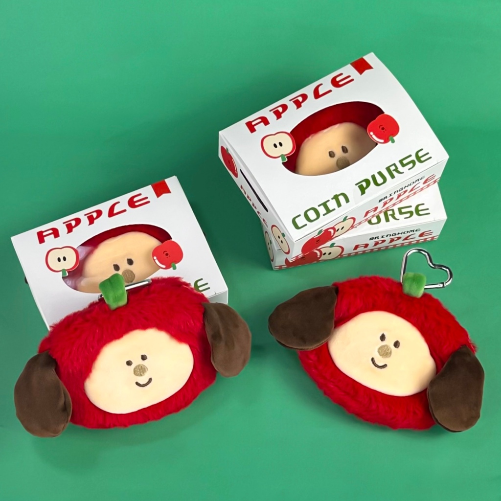 Bringhome Apple coin purse กระเป๋าใส่เหรียญ ใส่บัตร ห้อยได้