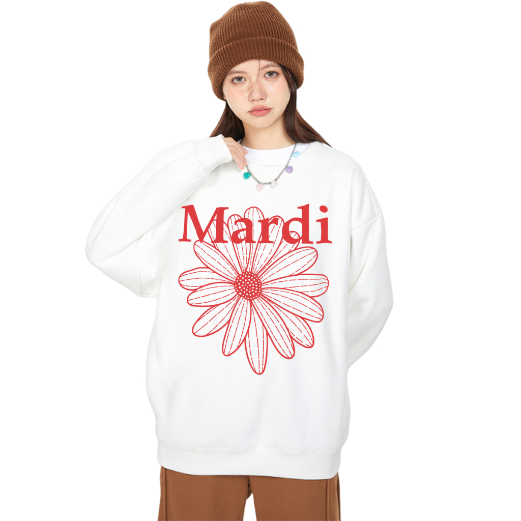 เสื้อ Mardi Mercredi Sweat เสื้อแขนยาว Mardi ทรงเกาหลี