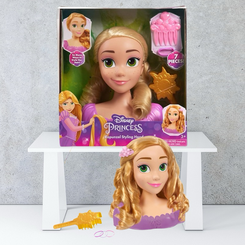 Disney Princess Rapunzel Styling Head 7 pieces