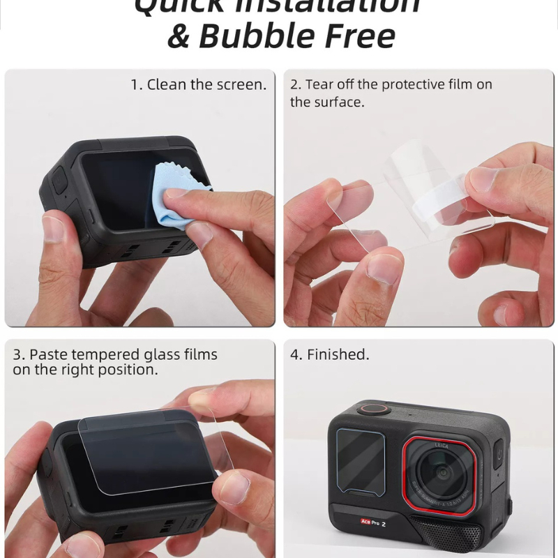 Telesin Tempered film kit for Insta360 ACE PRO 2