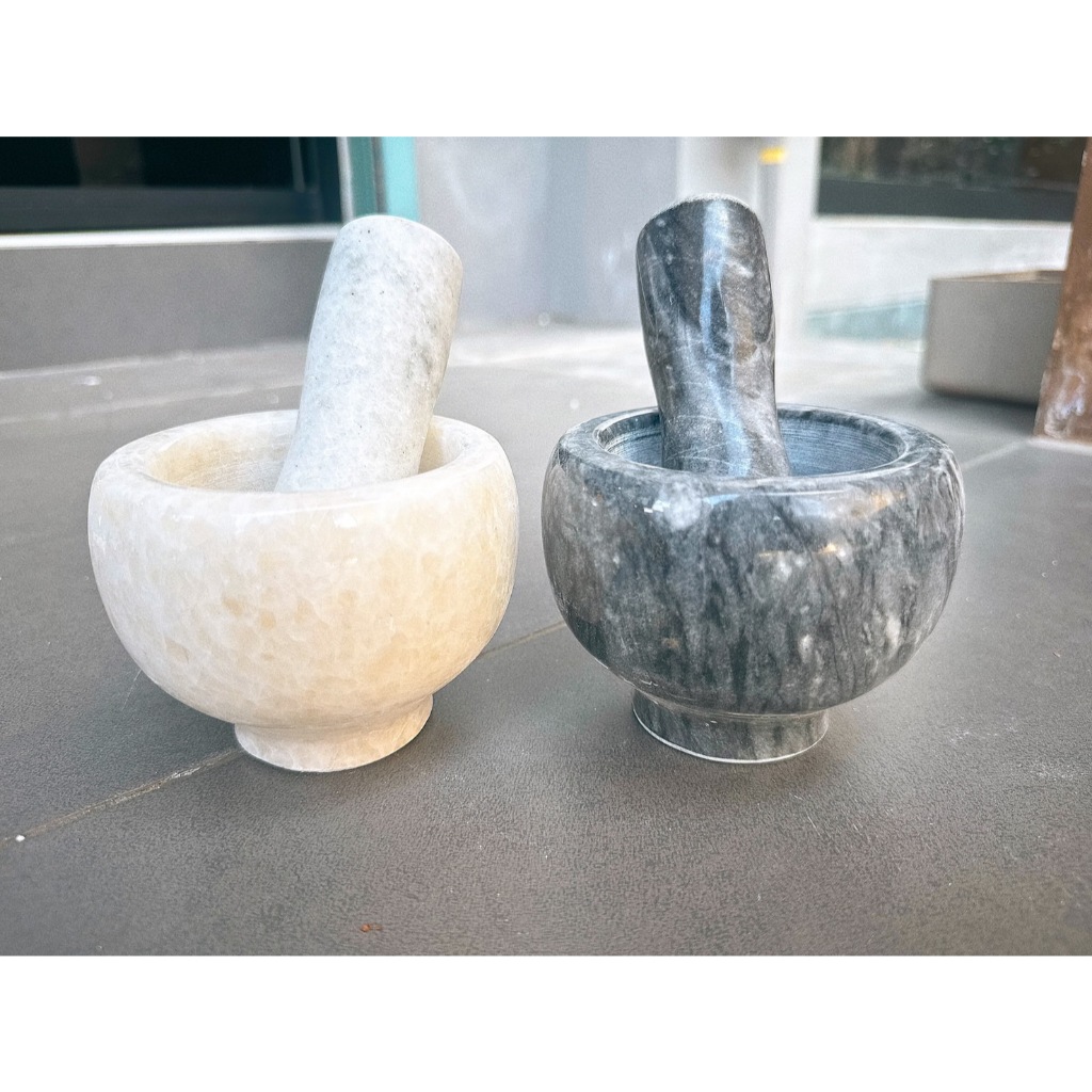 HH118-2 ครกพร้อมสากหินอ่อน ครกหินแท้