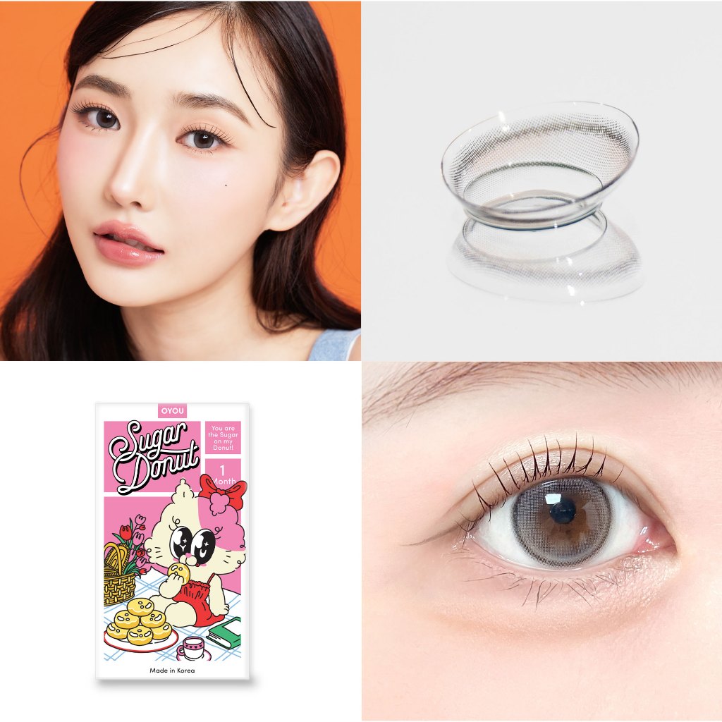 Sugar Donut Gray แบรนด์ OYOU LENS คอนแทคเลนส์รายเดือน