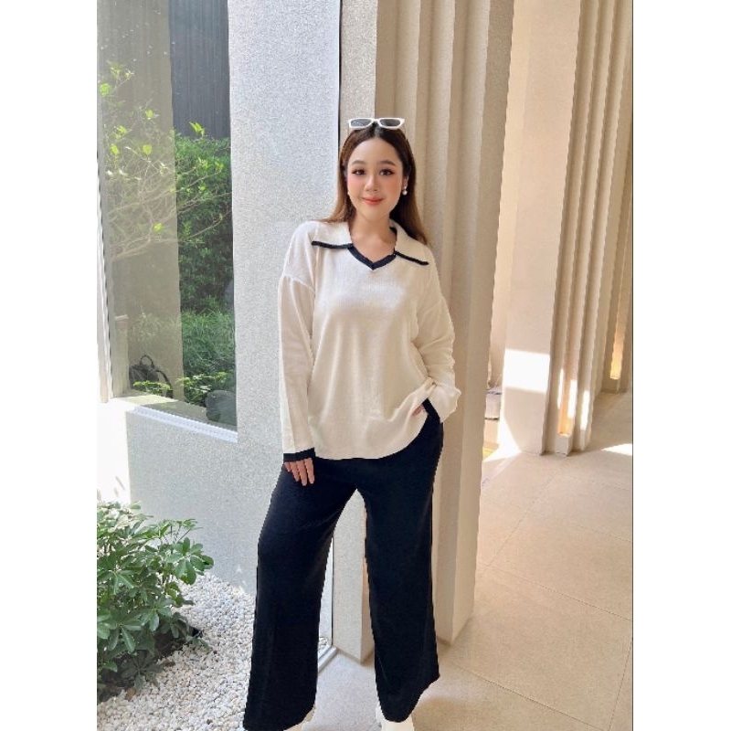 (ใช้โค้ด DECJUMBO ลด 100.-) 𝐂𝐚𝐫𝐚 𝐊𝐧𝐢𝐭 𝐒𝐞𝐭 ชุดเซ็ทไหมพรม 2 ชิ้น