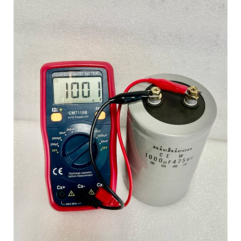 Capacitor 1000uF 475V ขนาด12x7.5CM. Nichicon ของแท้ดั้งเดิมของใหม่ Cหัวน็อต C1000UF 475Vdc  C1000UF 