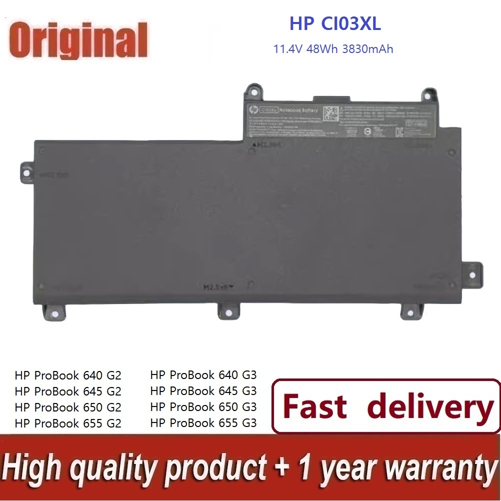 ✨New CI03XL Laptop Battery for HP ProBook CI03 CIO3 CIO3XL HSTNN-UB6Q 801554-001 640 645 650 655 G2 