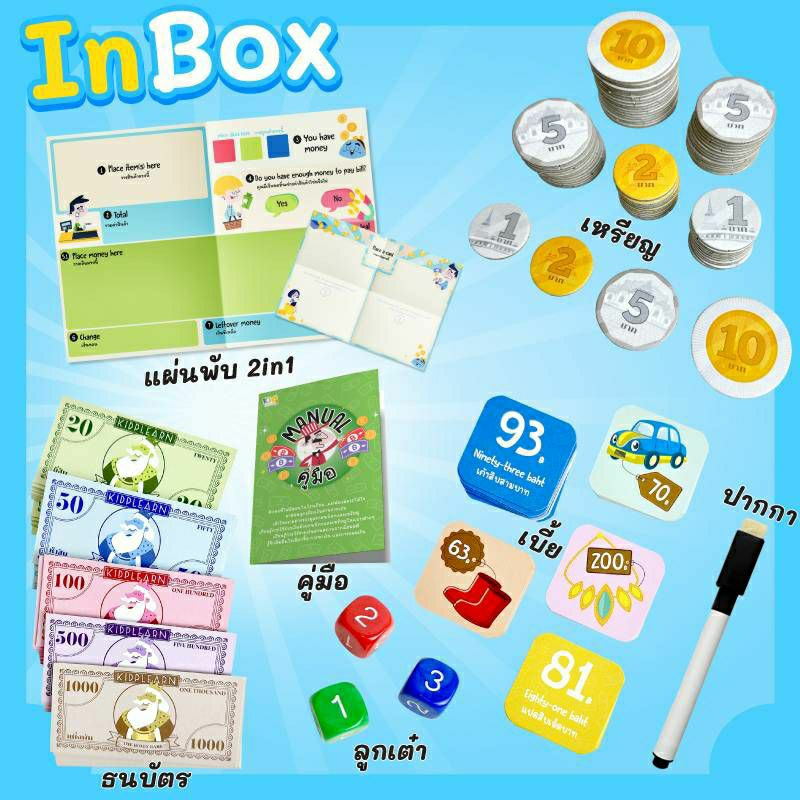 เกมการเงิน The Money Games บอร์ดเกมการเงิน เกมแนวสาธิต บอร์ดเกมเด็ก เกมเงิน 2WinBookToys
