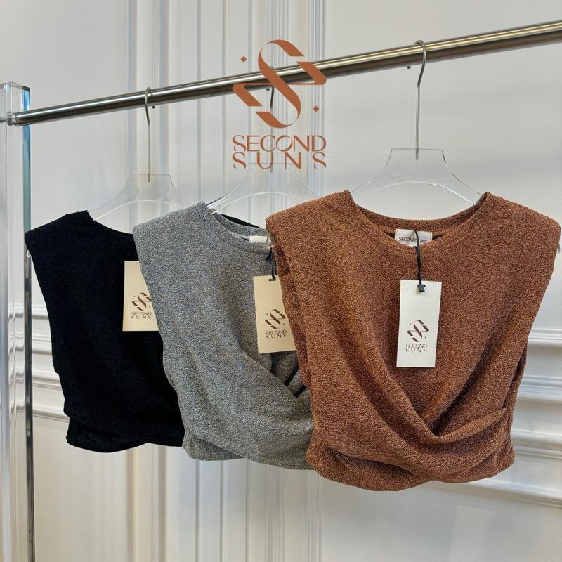เสื้อวิ้งแขนกุด (มีฟองน้ำเสริมบ่า) Secondsuns